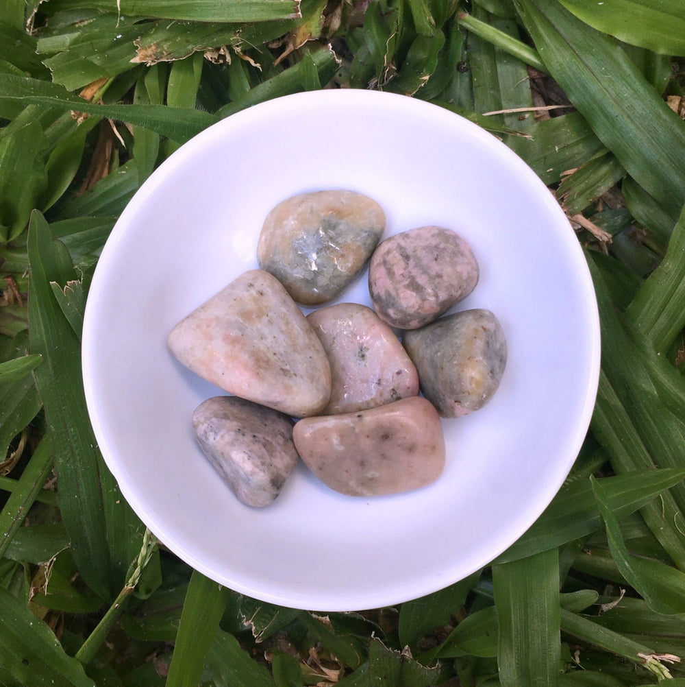 Thulite Tumbled Stones | Medium - Soap Cult Australia