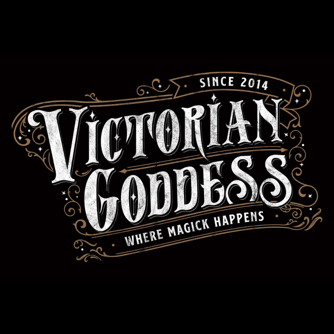 logo for victorian goddess shop