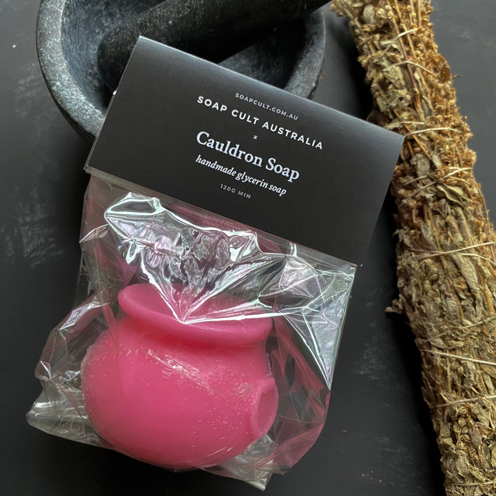Pink Cauldron Body Soap - Soap Cult Australia