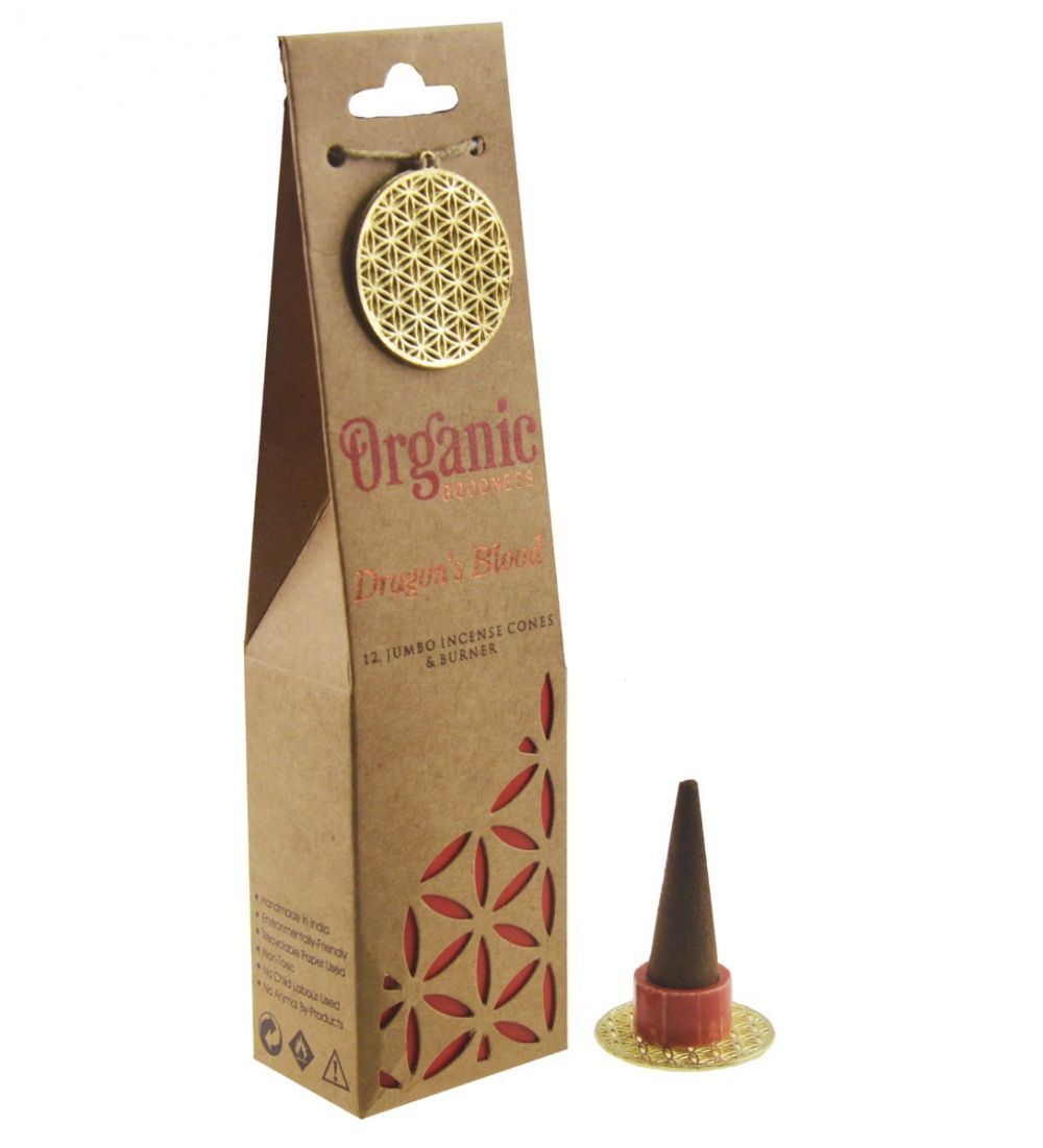 Incense Cones | Dragon's Blood | Organic Goodness - Soap Cult Australia